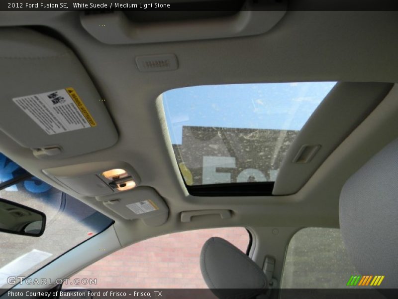 White Suede / Medium Light Stone 2012 Ford Fusion SE