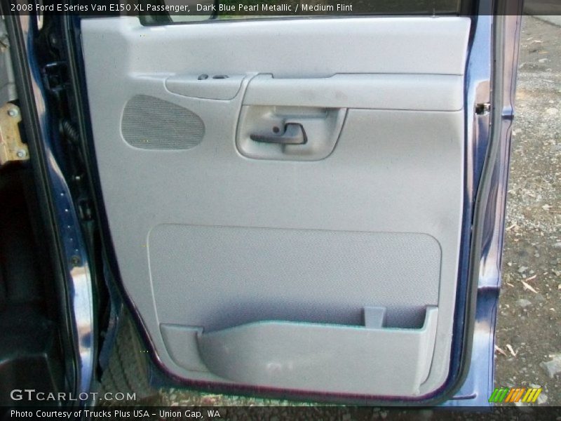 Dark Blue Pearl Metallic / Medium Flint 2008 Ford E Series Van E150 XL Passenger
