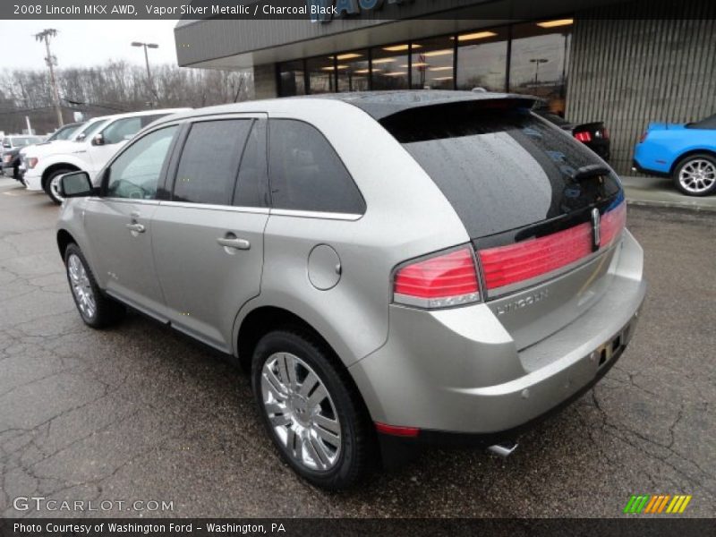 Vapor Silver Metallic / Charcoal Black 2008 Lincoln MKX AWD