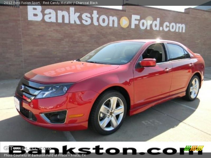 Red Candy Metallic / Charcoal Black 2012 Ford Fusion Sport