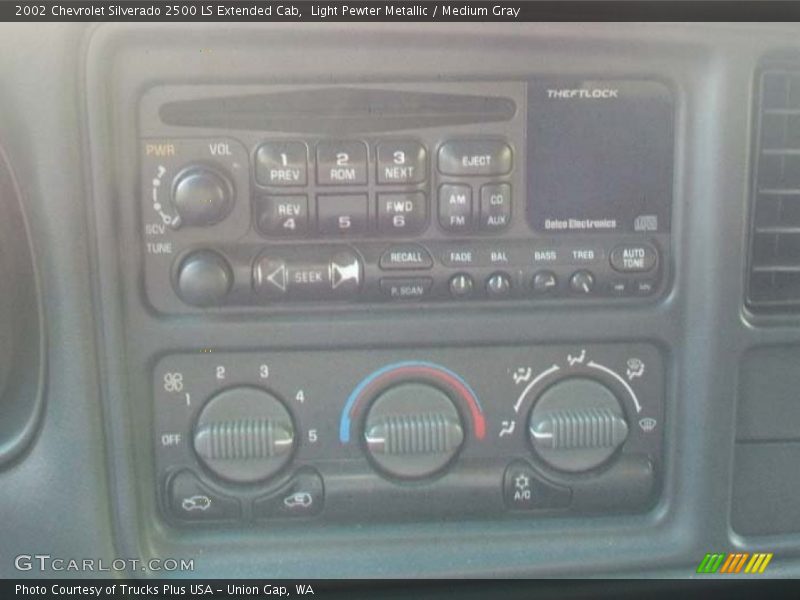 Light Pewter Metallic / Medium Gray 2002 Chevrolet Silverado 2500 LS Extended Cab