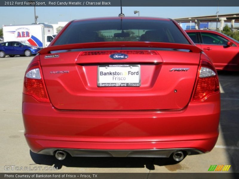 Red Candy Metallic / Charcoal Black 2012 Ford Fusion Sport