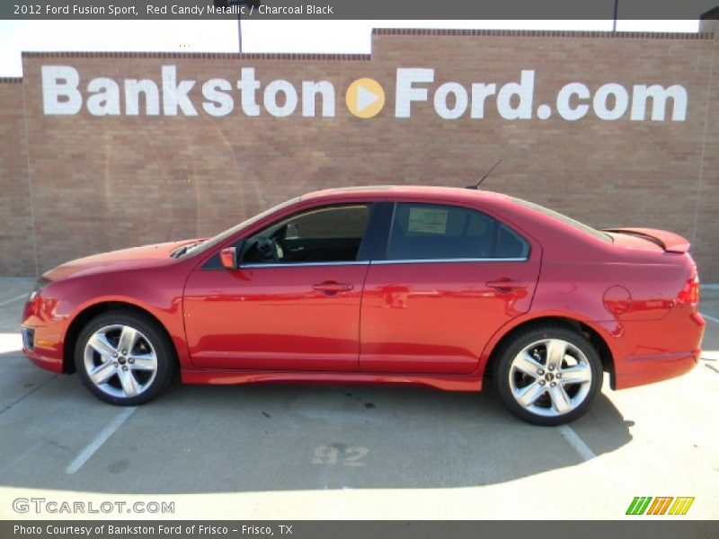 Red Candy Metallic / Charcoal Black 2012 Ford Fusion Sport