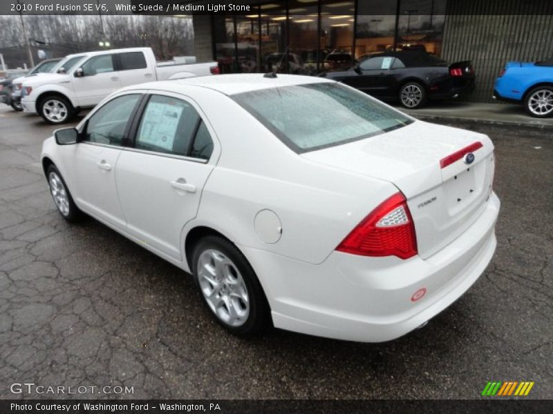 White Suede / Medium Light Stone 2010 Ford Fusion SE V6