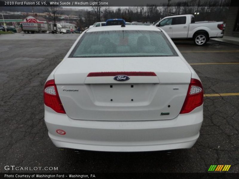 White Suede / Medium Light Stone 2010 Ford Fusion SE V6