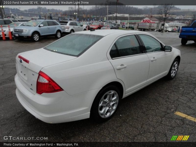 White Suede / Medium Light Stone 2010 Ford Fusion SE V6