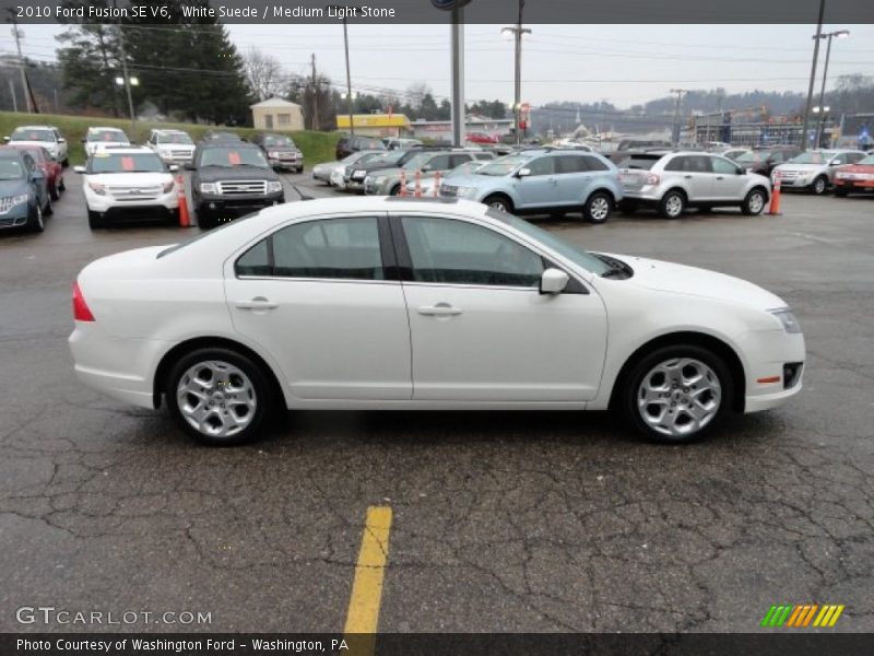 White Suede / Medium Light Stone 2010 Ford Fusion SE V6
