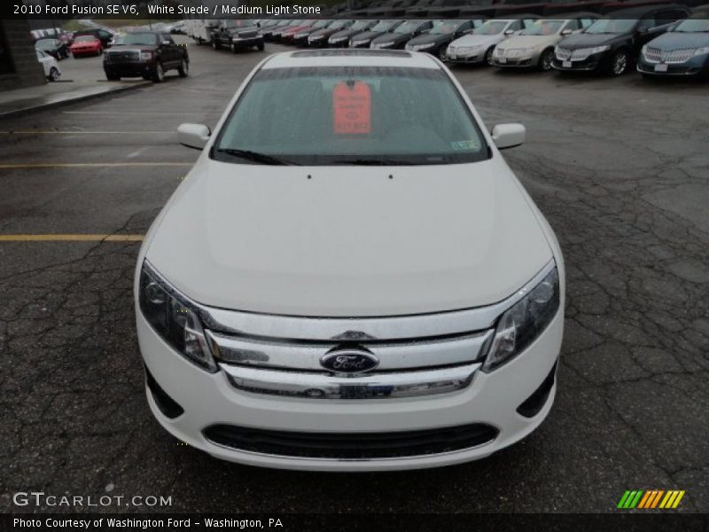 White Suede / Medium Light Stone 2010 Ford Fusion SE V6