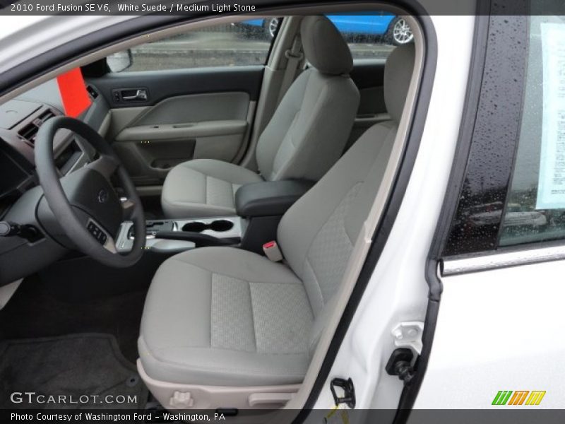 White Suede / Medium Light Stone 2010 Ford Fusion SE V6