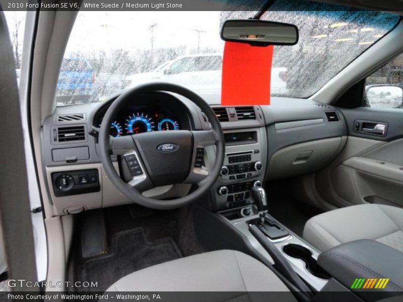 White Suede / Medium Light Stone 2010 Ford Fusion SE V6