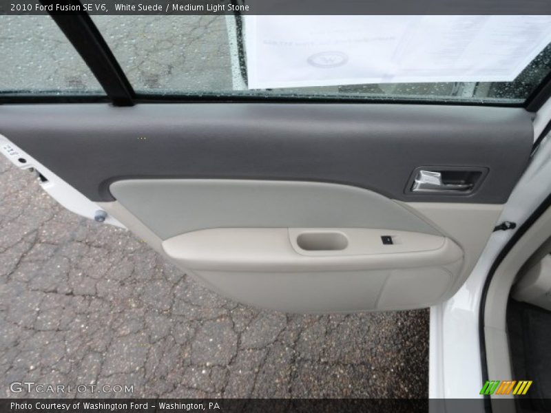 White Suede / Medium Light Stone 2010 Ford Fusion SE V6