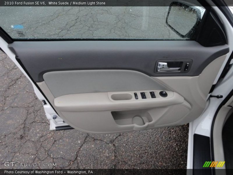 White Suede / Medium Light Stone 2010 Ford Fusion SE V6