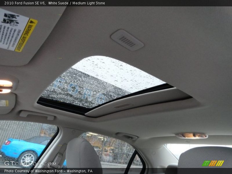 White Suede / Medium Light Stone 2010 Ford Fusion SE V6