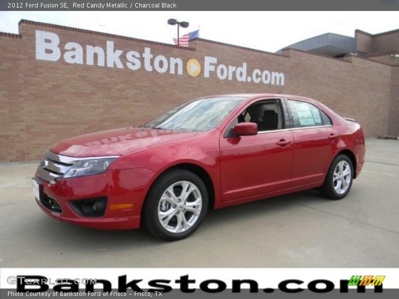 Red Candy Metallic / Charcoal Black 2012 Ford Fusion SE