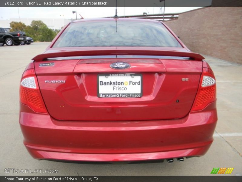 Red Candy Metallic / Charcoal Black 2012 Ford Fusion SE