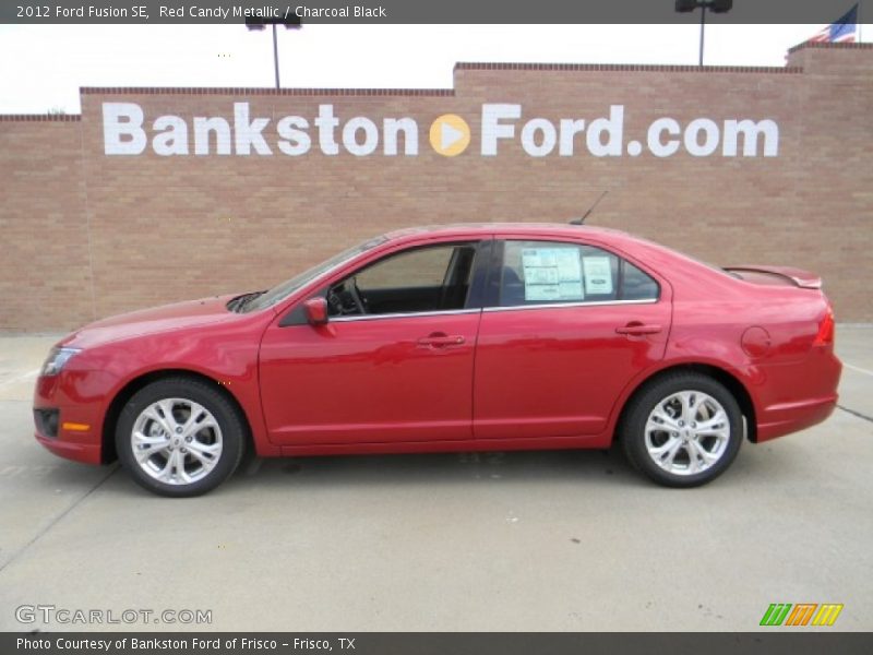 Red Candy Metallic / Charcoal Black 2012 Ford Fusion SE