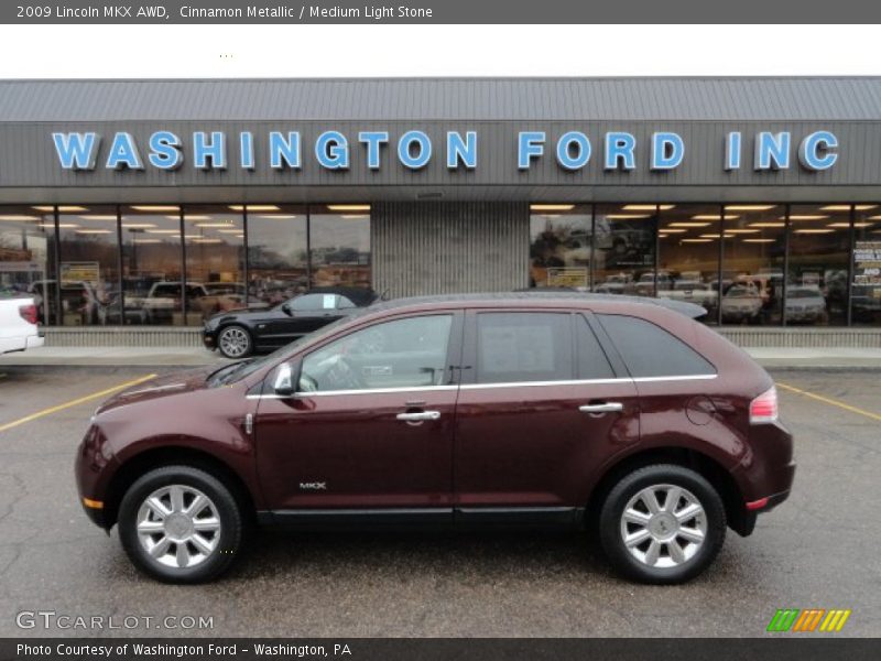 Cinnamon Metallic / Medium Light Stone 2009 Lincoln MKX AWD
