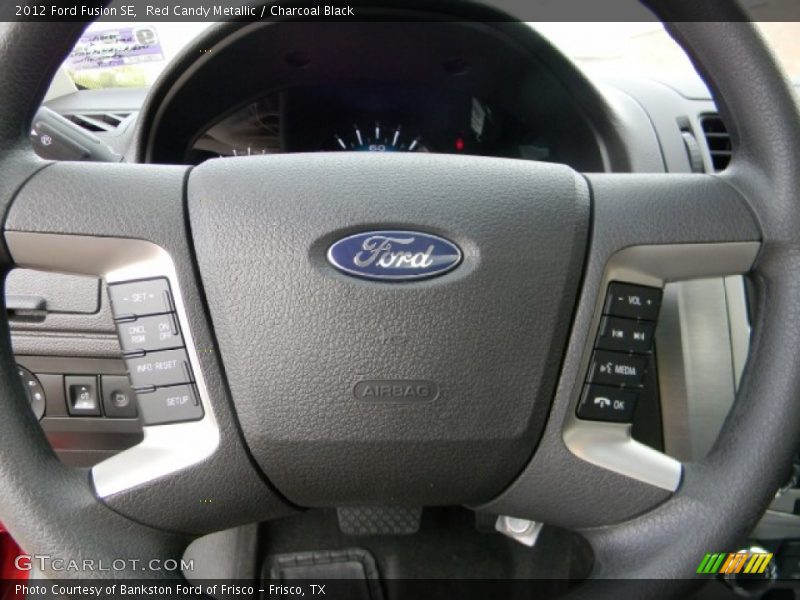 Red Candy Metallic / Charcoal Black 2012 Ford Fusion SE