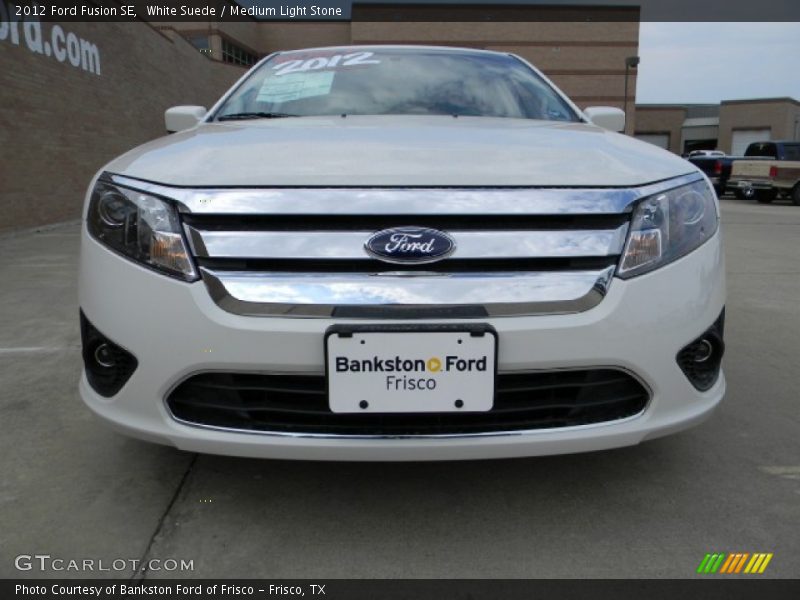 White Suede / Medium Light Stone 2012 Ford Fusion SE
