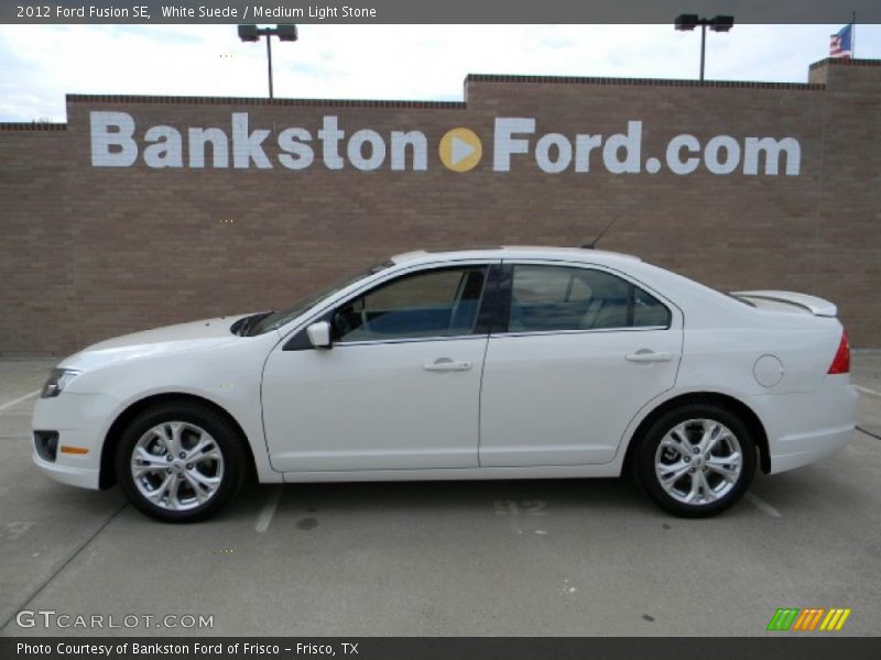 White Suede / Medium Light Stone 2012 Ford Fusion SE