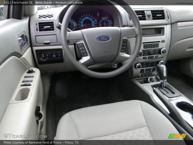White Suede / Medium Light Stone 2012 Ford Fusion SE