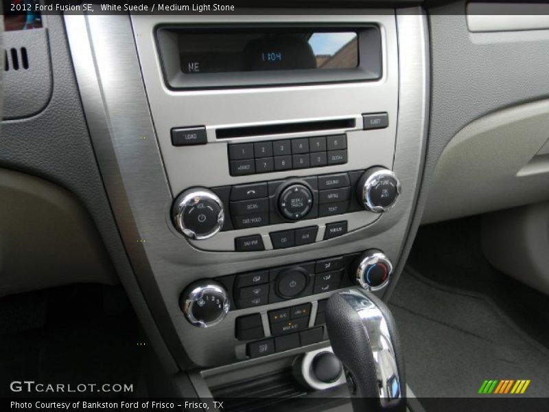 White Suede / Medium Light Stone 2012 Ford Fusion SE