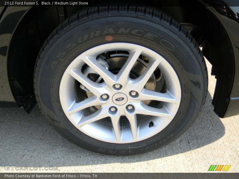 Black / Medium Light Stone 2012 Ford Fusion S