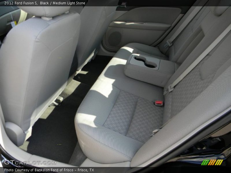 Black / Medium Light Stone 2012 Ford Fusion S