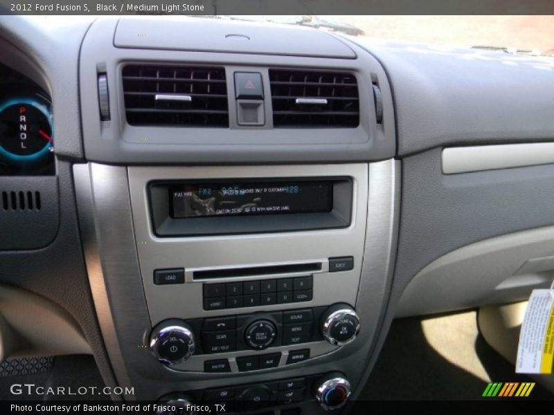 Black / Medium Light Stone 2012 Ford Fusion S