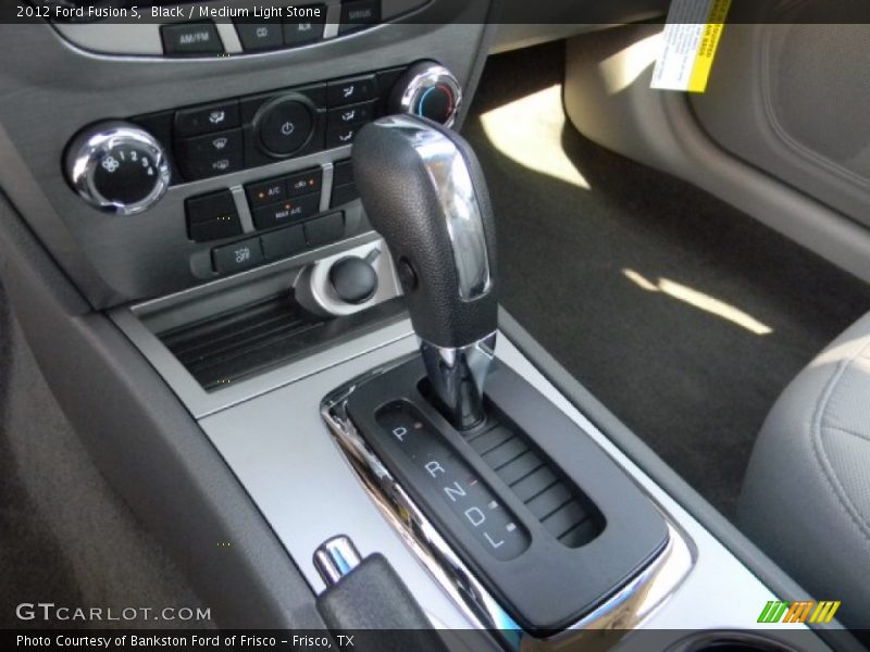 Black / Medium Light Stone 2012 Ford Fusion S