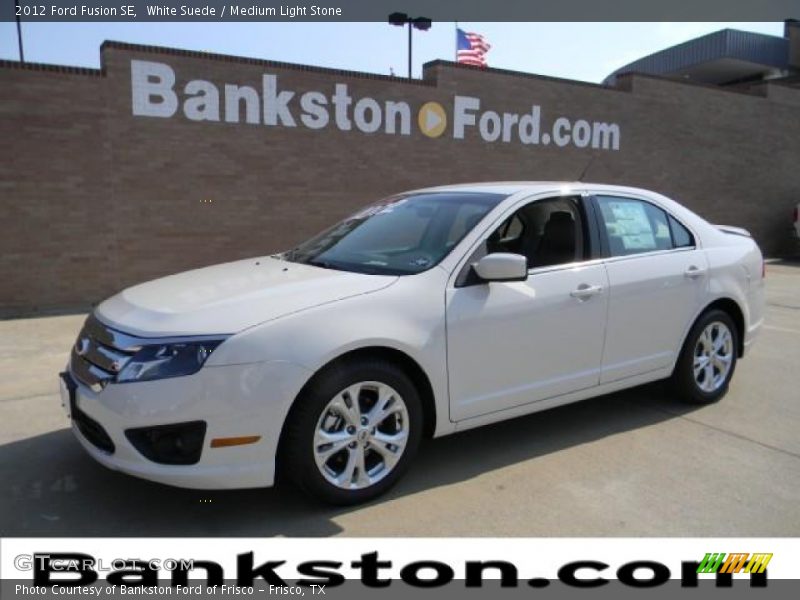 White Suede / Medium Light Stone 2012 Ford Fusion SE
