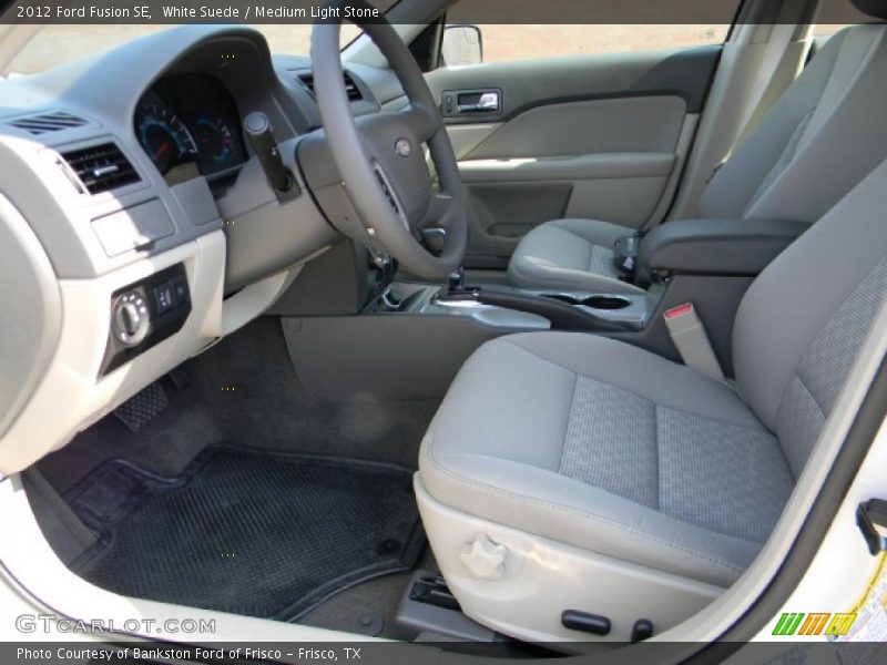 White Suede / Medium Light Stone 2012 Ford Fusion SE