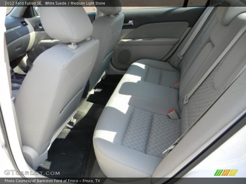 White Suede / Medium Light Stone 2012 Ford Fusion SE