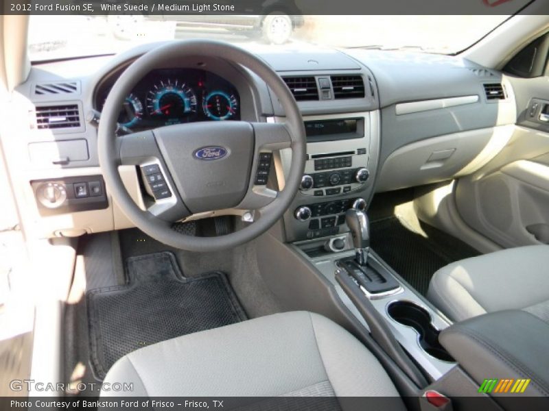 White Suede / Medium Light Stone 2012 Ford Fusion SE