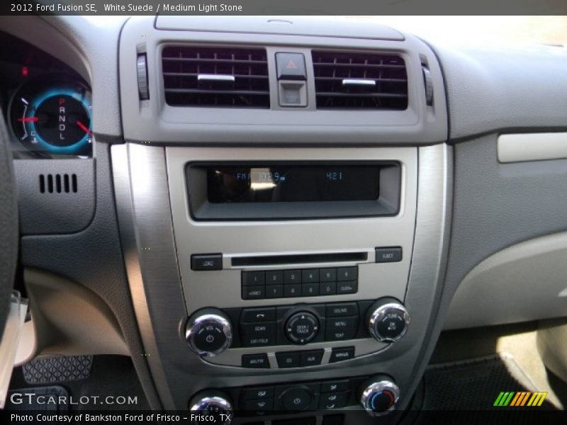 White Suede / Medium Light Stone 2012 Ford Fusion SE