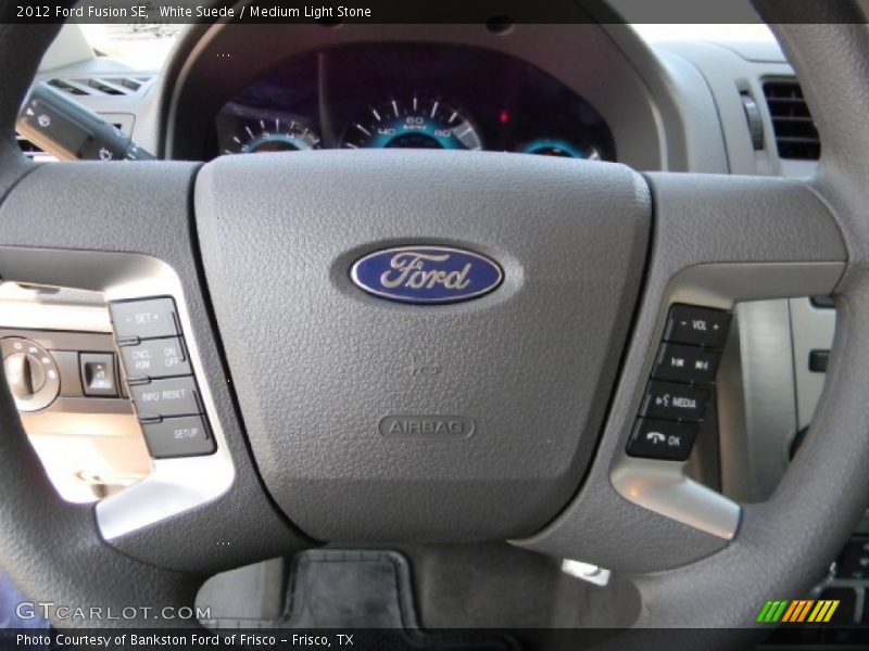 White Suede / Medium Light Stone 2012 Ford Fusion SE