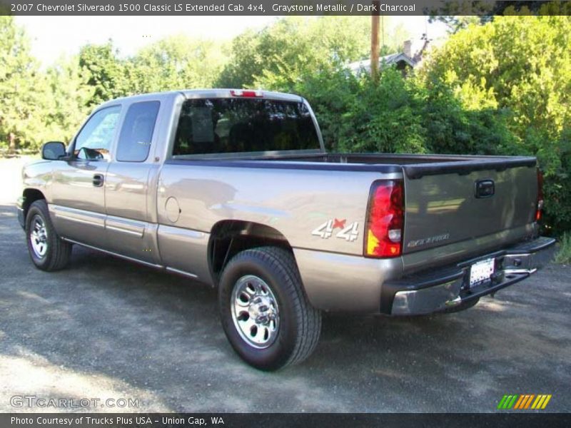 Graystone Metallic / Dark Charcoal 2007 Chevrolet Silverado 1500 Classic LS Extended Cab 4x4