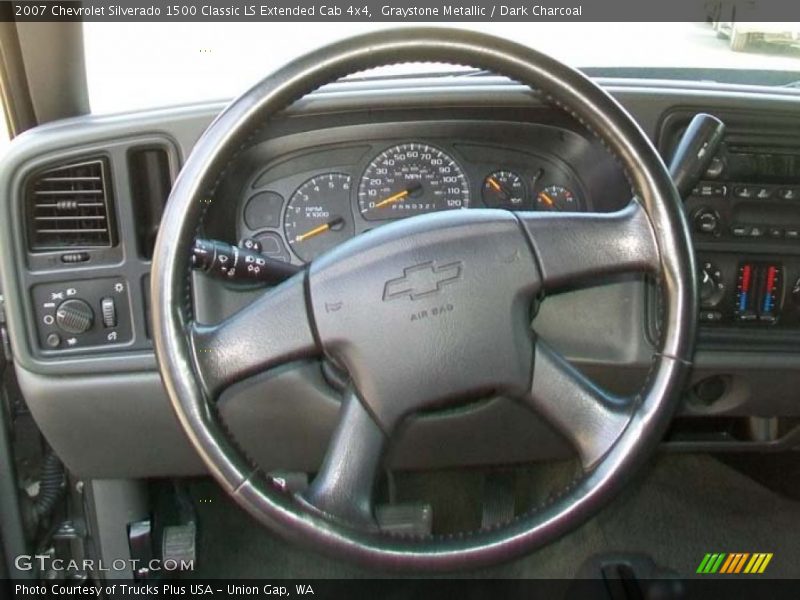 Graystone Metallic / Dark Charcoal 2007 Chevrolet Silverado 1500 Classic LS Extended Cab 4x4