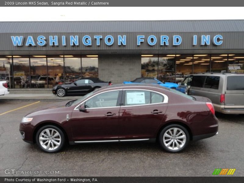 Sangria Red Metallic / Cashmere 2009 Lincoln MKS Sedan