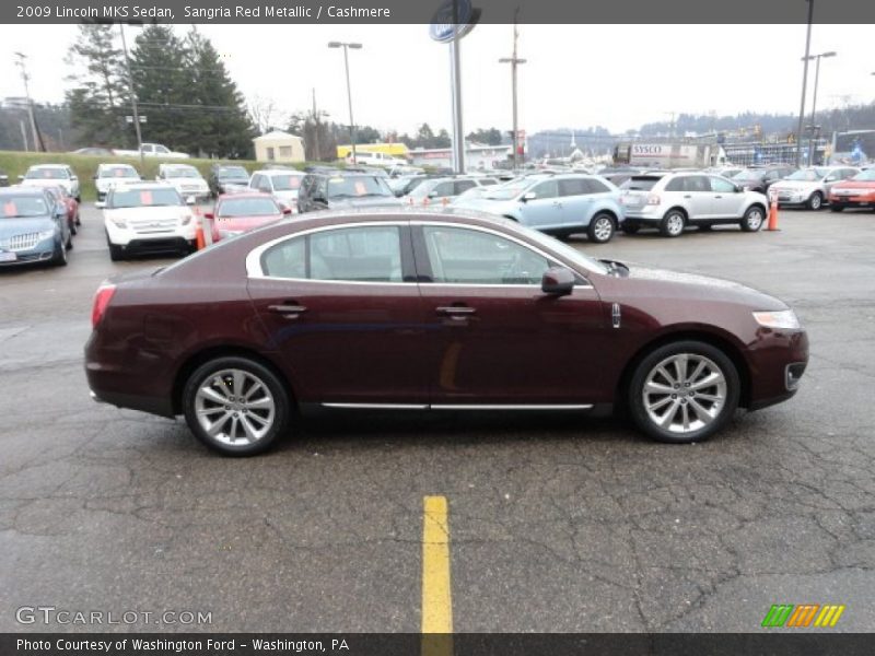 Sangria Red Metallic / Cashmere 2009 Lincoln MKS Sedan