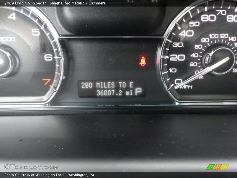 Sangria Red Metallic / Cashmere 2009 Lincoln MKS Sedan