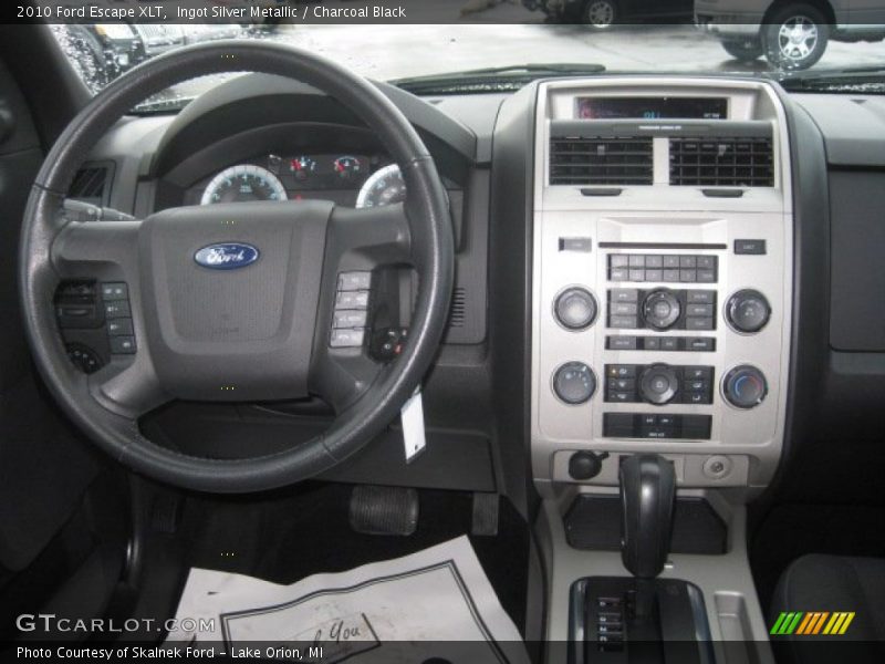 Ingot Silver Metallic / Charcoal Black 2010 Ford Escape XLT