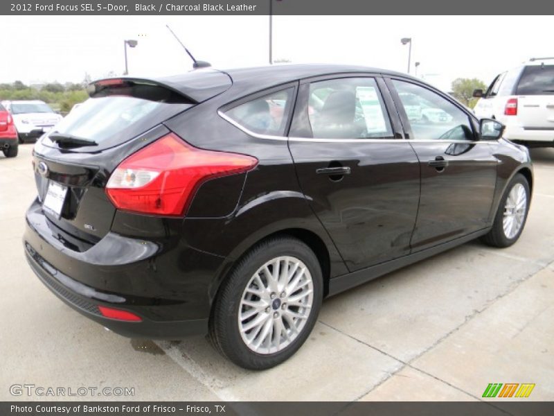 Black / Charcoal Black Leather 2012 Ford Focus SEL 5-Door
