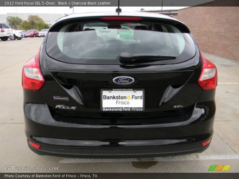 Black / Charcoal Black Leather 2012 Ford Focus SEL 5-Door