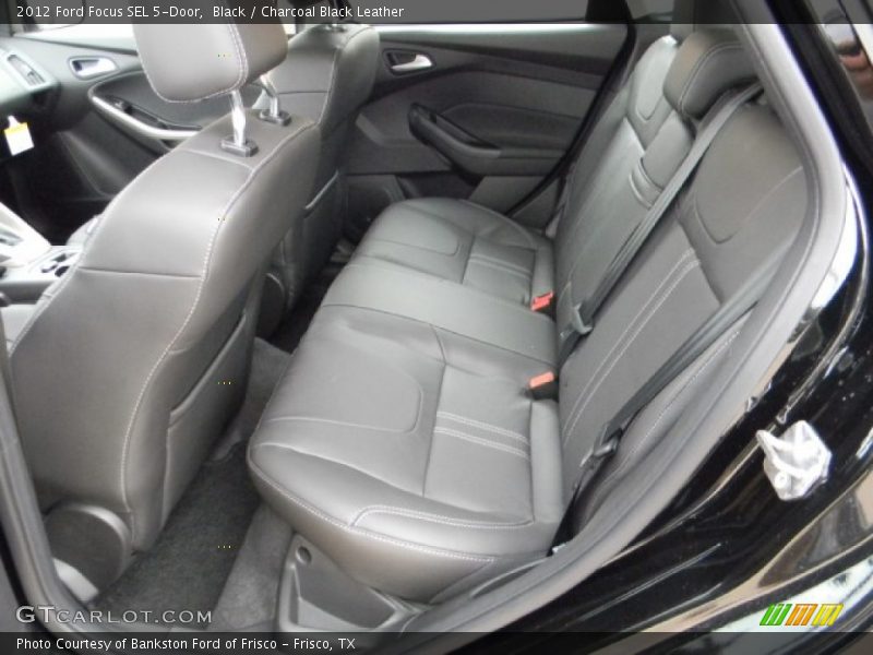 Black / Charcoal Black Leather 2012 Ford Focus SEL 5-Door