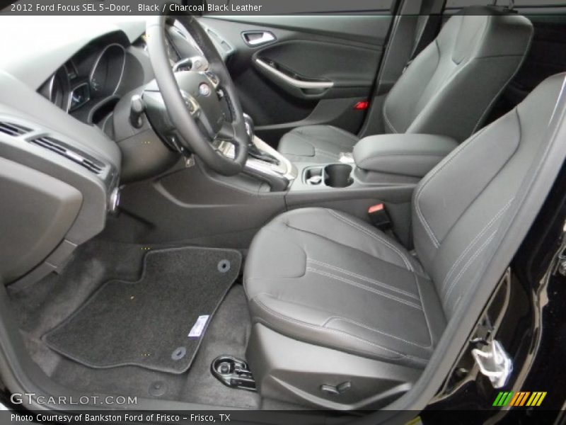 Black / Charcoal Black Leather 2012 Ford Focus SEL 5-Door