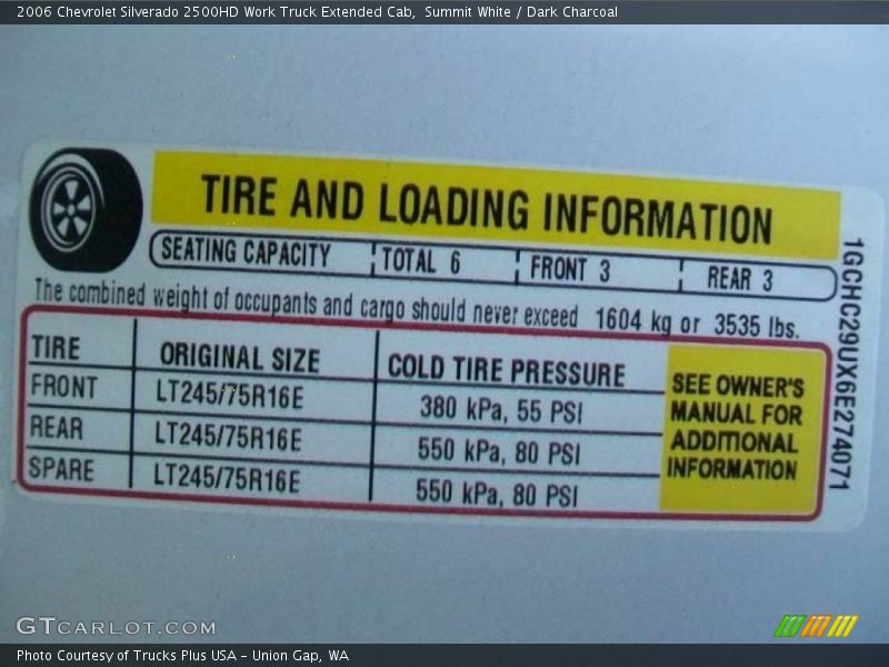 Summit White / Dark Charcoal 2006 Chevrolet Silverado 2500HD Work Truck Extended Cab