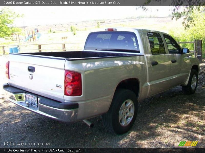 Bright Silver Metallic / Medium Slate Gray 2006 Dodge Dakota SLT Quad Cab