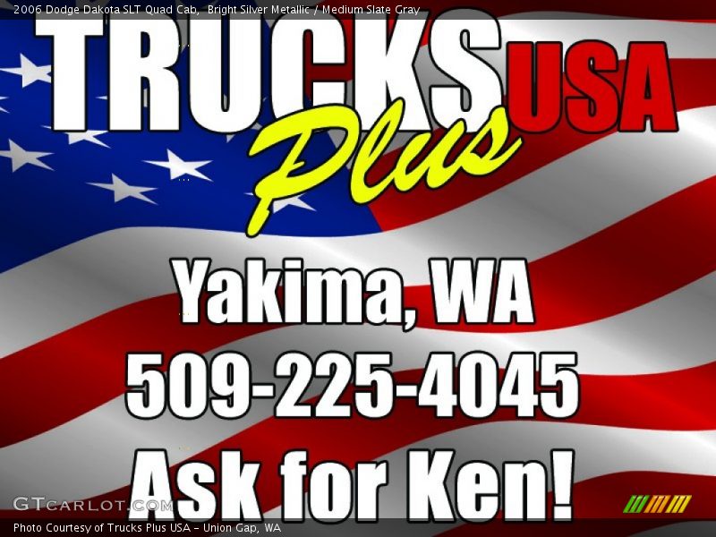 Bright Silver Metallic / Medium Slate Gray 2006 Dodge Dakota SLT Quad Cab