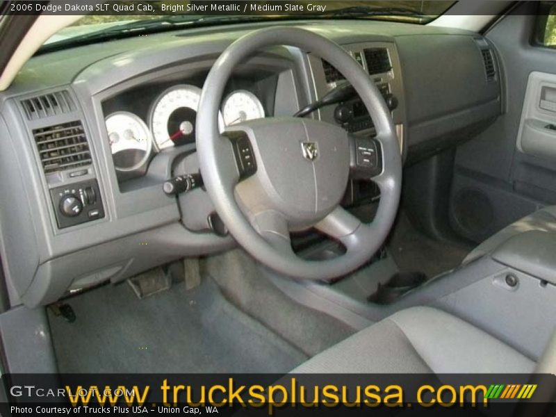 Bright Silver Metallic / Medium Slate Gray 2006 Dodge Dakota SLT Quad Cab